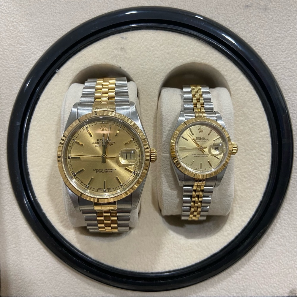 Rolex Men's Watch Datejust Oyster Perpetual Automatic 36mm Gold Dial YR 2000